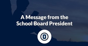 A Message from the School Board President