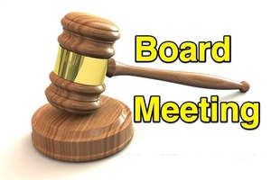 Board Meeting Tuesday December 15, 2020 at 6:30pm
